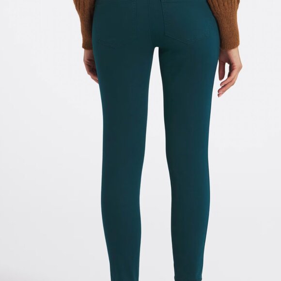 Democracy Ab Solution Teal Green Eddie Skinny Jean Size 4 - Picture 2 of 6